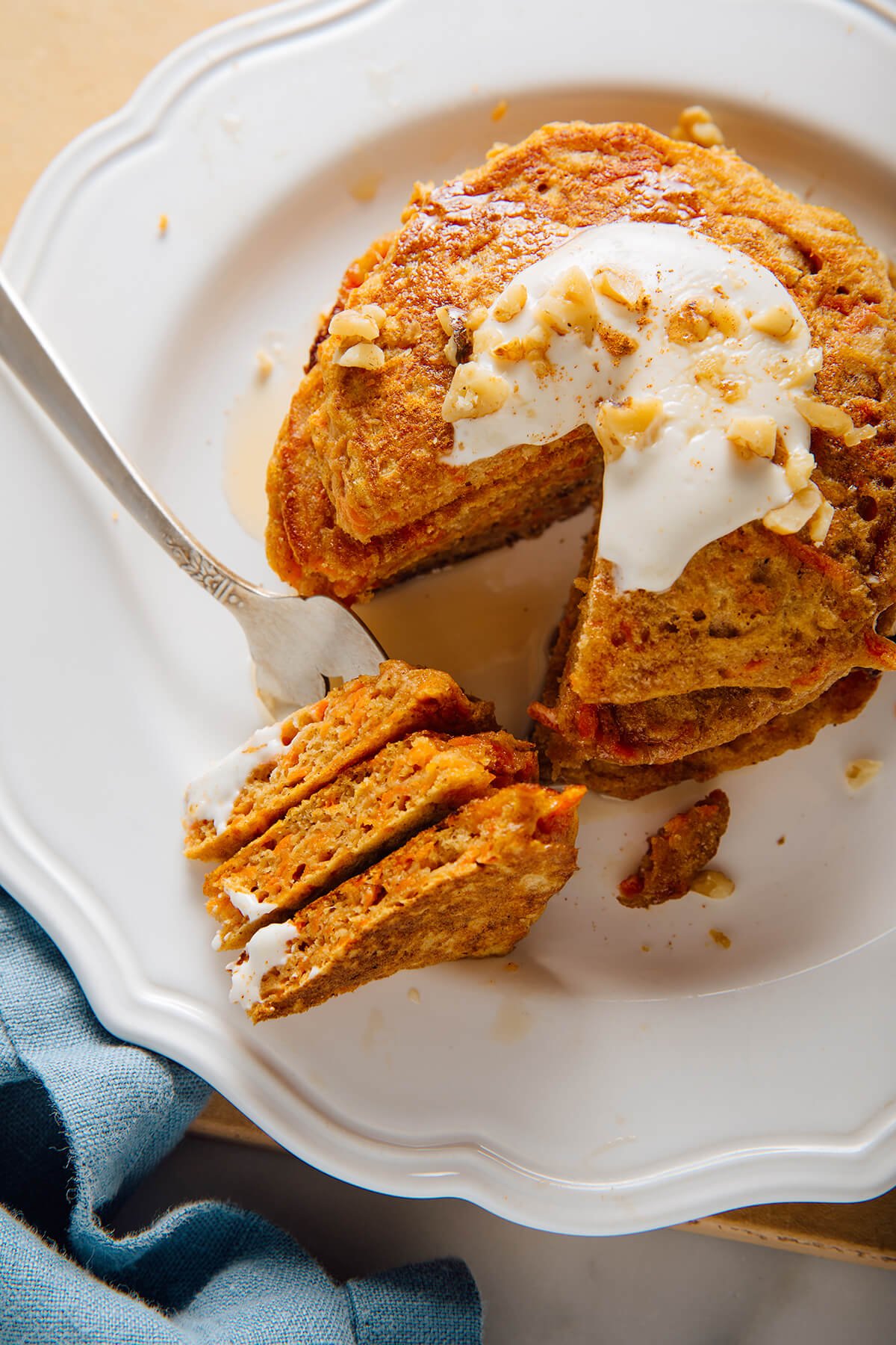 carrot cake pancakes recipe
