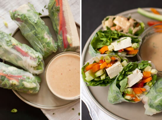 summer rolls with spicy peanut dipping sauce summer rolls with spicy peanut dipping sauce