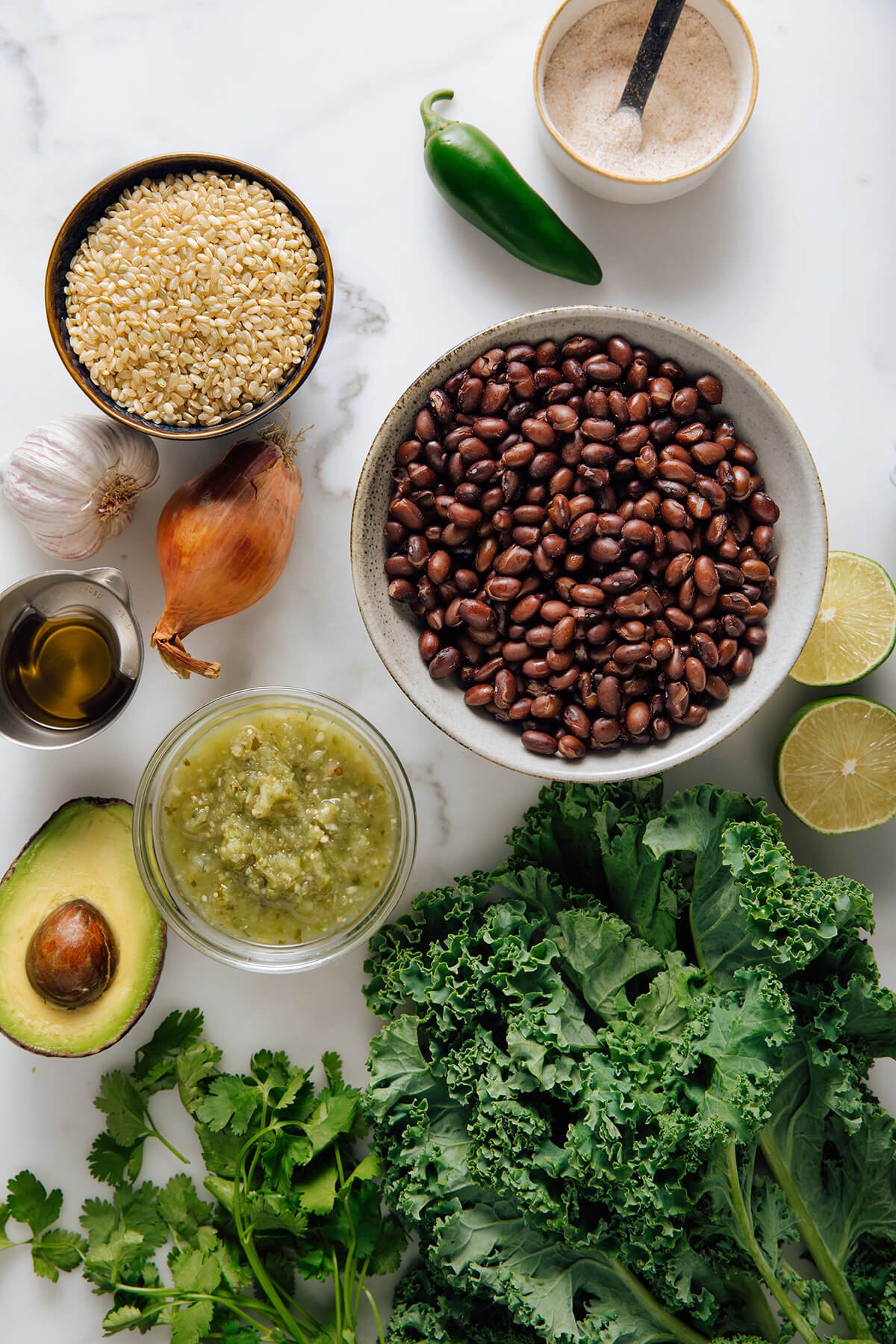 kale burrito bowl ingredients