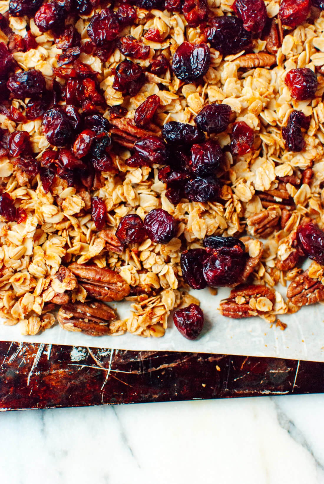 Cranberry orange granola recipe