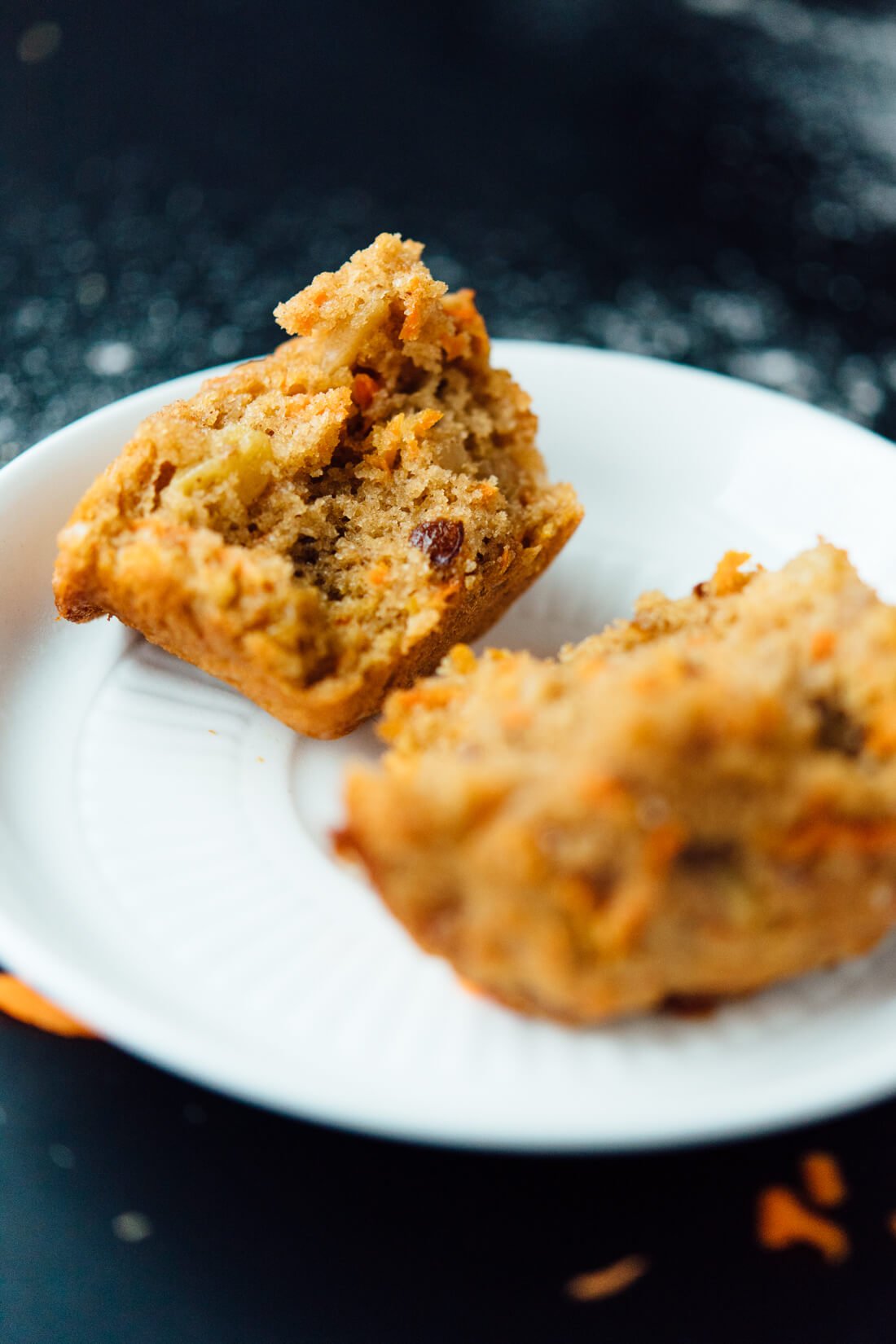 Whole grain, naturally sweetened carrot muffins CAN be delicious!