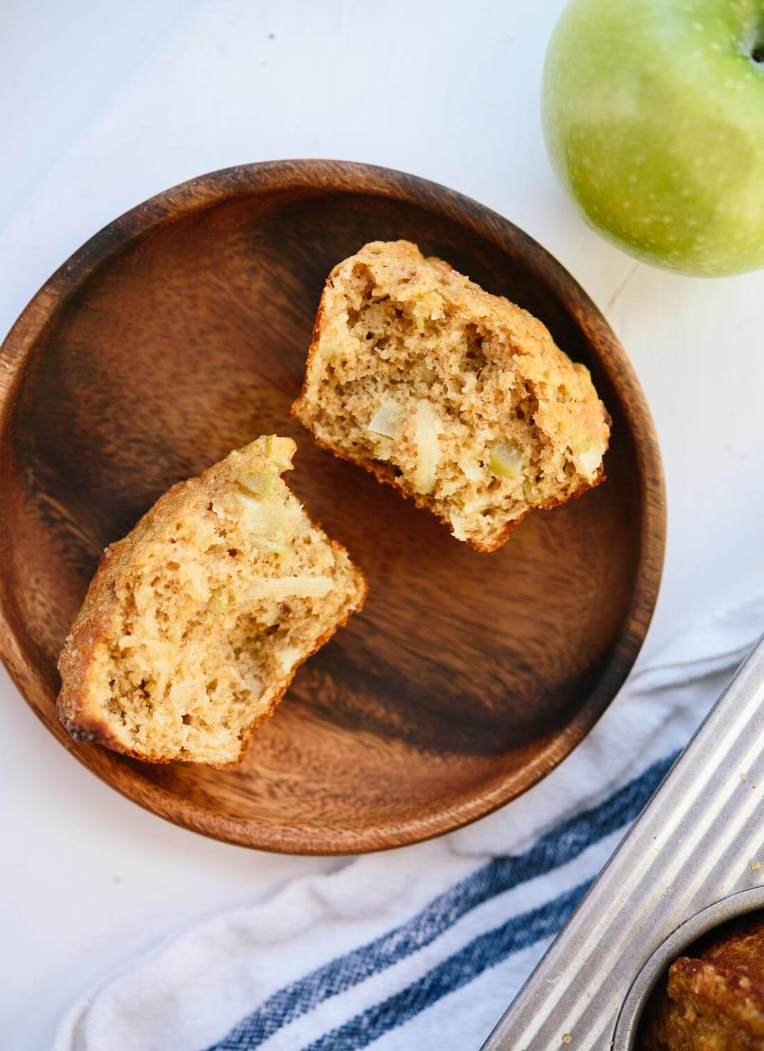 Simple, healthy apple muffins recipe (no crazy ingredients!) - cookieandkate.com