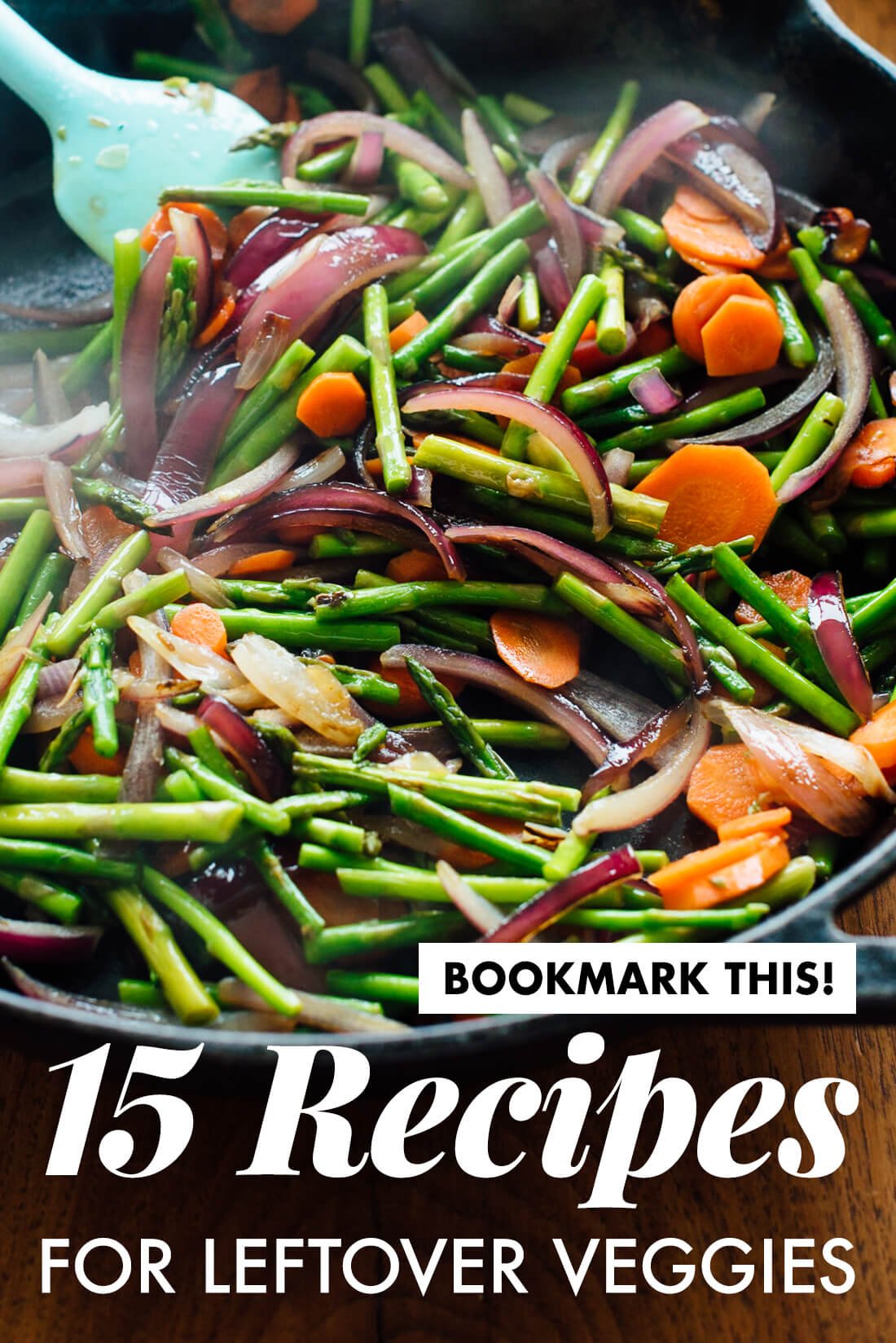 Find 15 recipes to help you use up your extra vegetables! Don't let those veggies go to waste. #healthy #vegetarian
