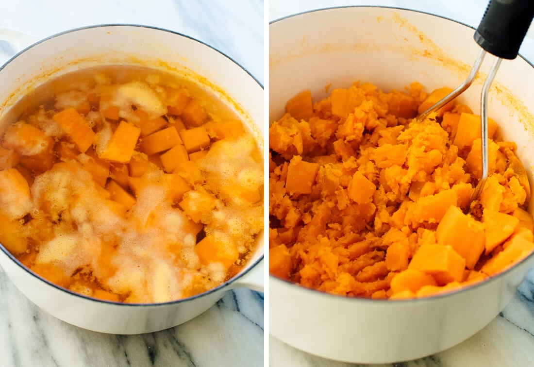 how to mash sweet potatoes