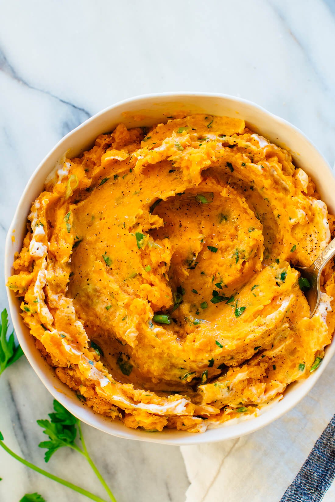 savory mashed sweet potatoes recipe