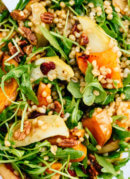 Roasted butternut squash, apple and wheat berry salad recipe