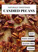 maple-sweetened candied pecans recipe