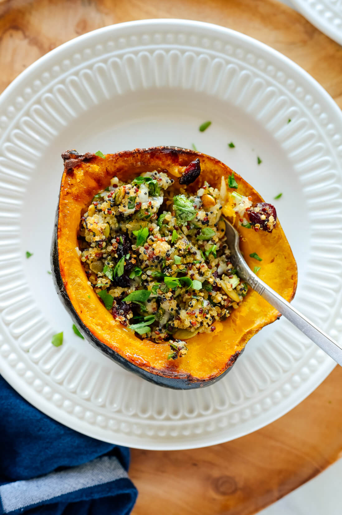 vegetarian stuffed acorn squash recipe