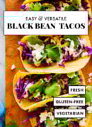 black bean tacos