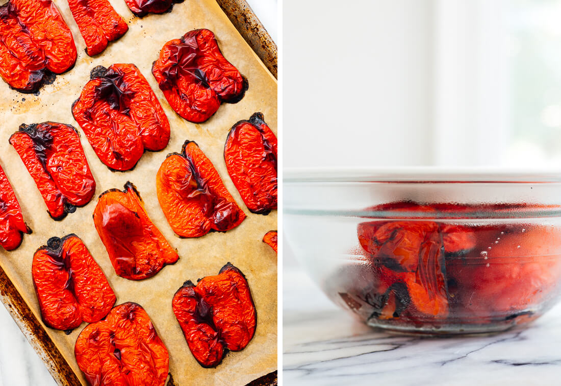 how to roast bell peppers