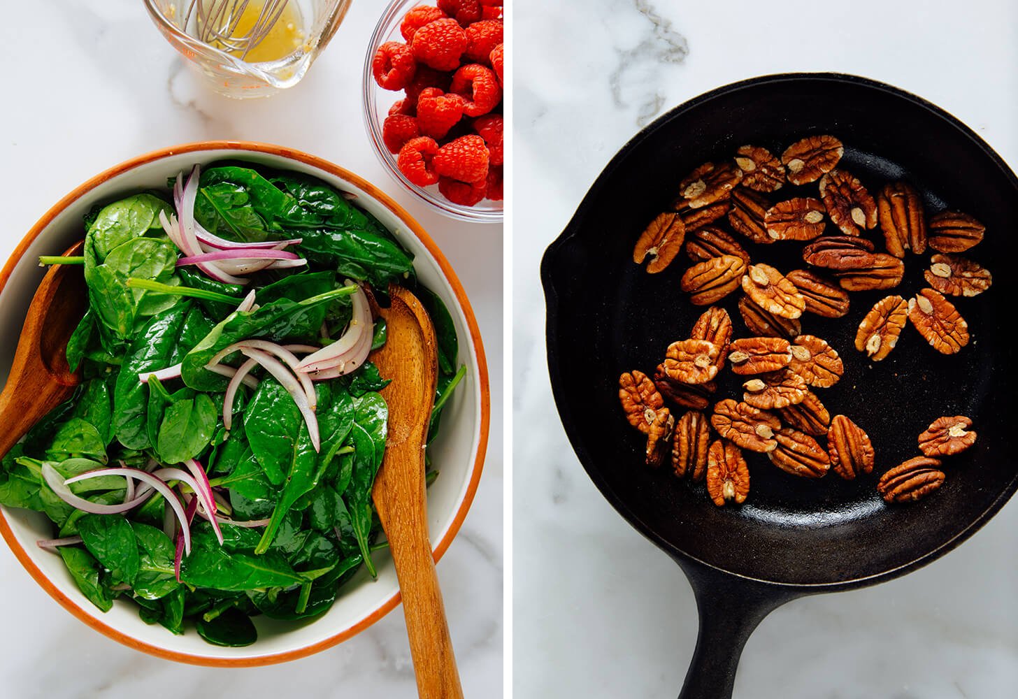 how to make spinach salad