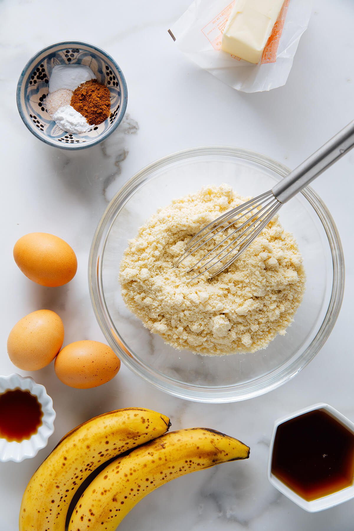 gluten-free banana muffin ingredients