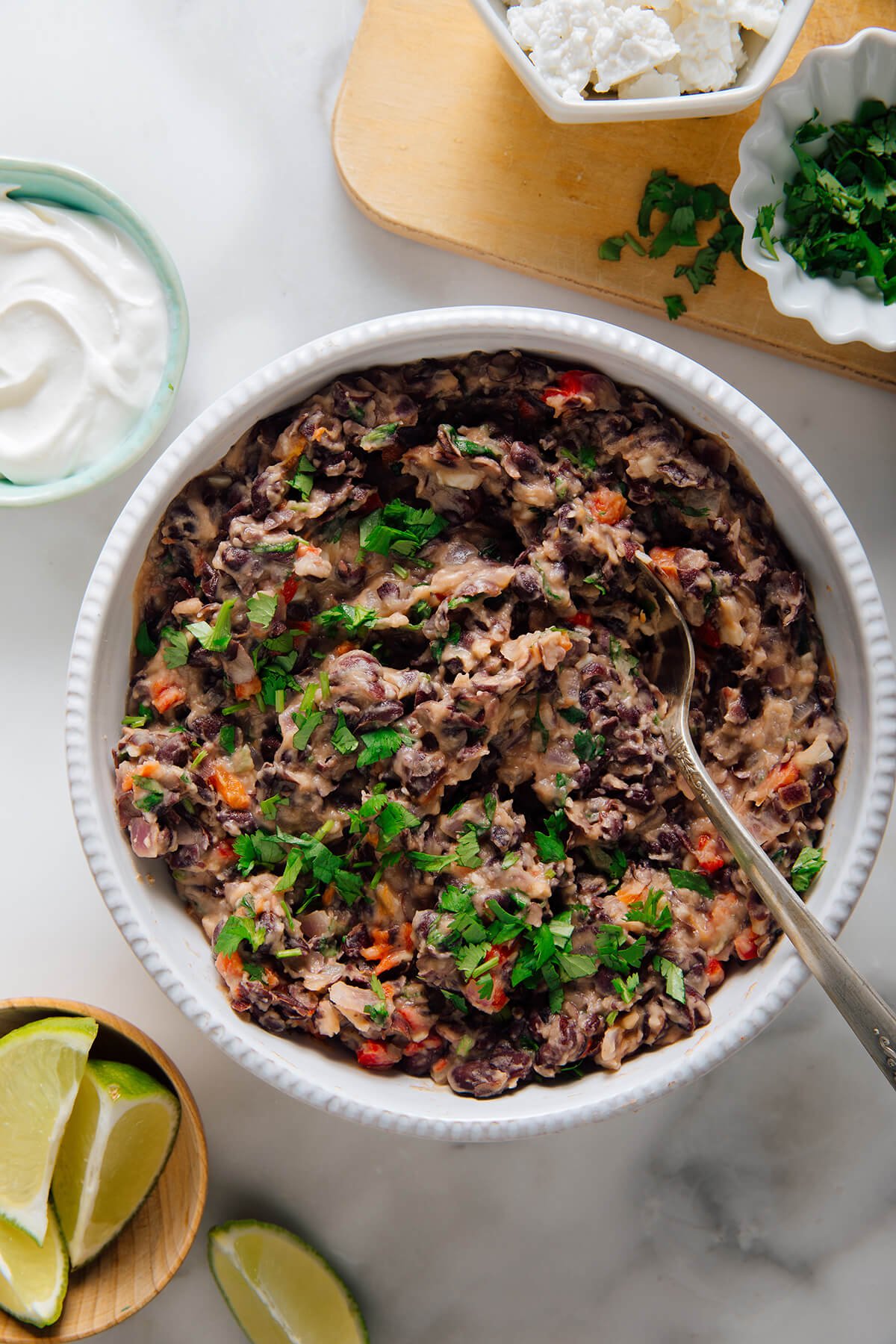 refried black beans