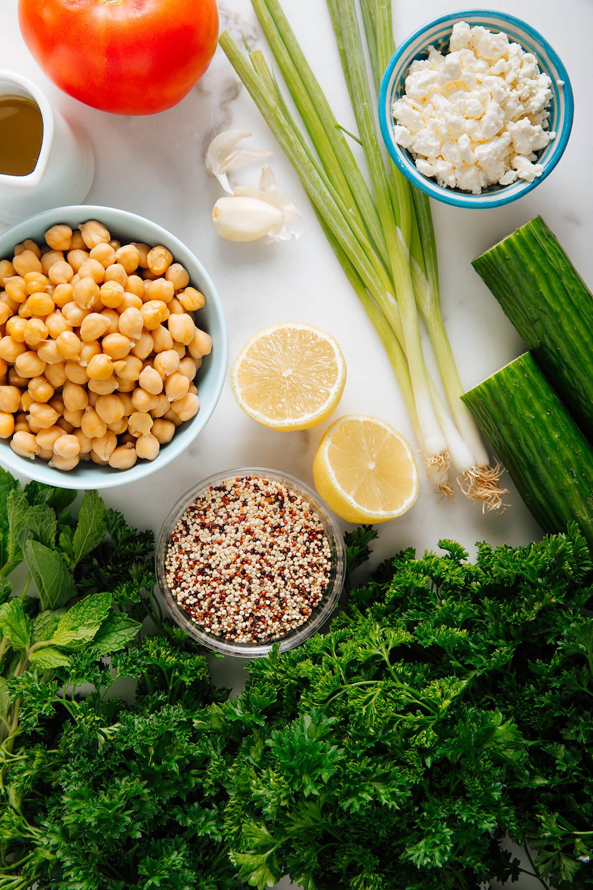 quinoa tabbouleh ingredients
